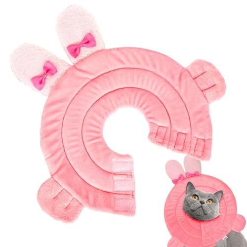 Yonuaret 犬エリザベス朝の首輪、犬の回復襟 - リッキング犬コーンリカバリーエリザベス朝襟 | 子犬と子猫のためのかわいい保護ペットアクセサリー調整可能なネックドーナツ