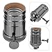 NULYLU Vintage Industrial Lamp Socket Replacement for Ceiling Light E26 Bulb Holder Knob Screw-in Metal Socket for Diy Projects