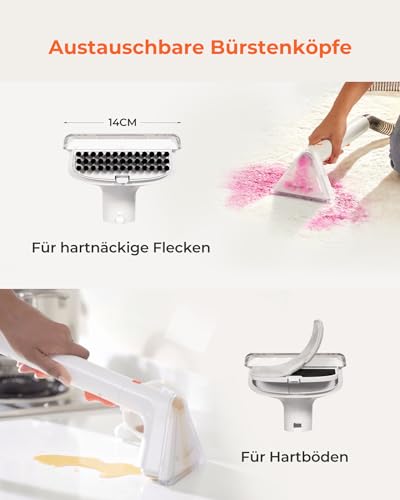 Uwant B200 SE, Polsterreiniger Gerät, Teppichreiniger, Geeignet für die Reinigung von Sofas, Teppichen und Matratzen, 12000 Pa, 69 dB