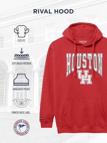 Image of JanSport NCAA Officially Licensed Rival Hoodie, Long Sleeve Unisex Sweatshirt, Cotton-Polyester Blend, Double-Layered Hood