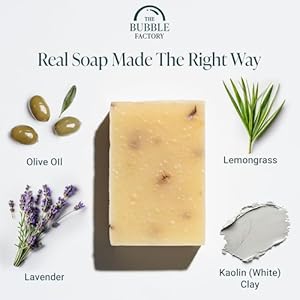 Handmadenaturalbathbodysoapbarveganallnaturalpalmoilfreemadeinusawithsheabutteressentialoilslavenderlemongrass3bars Urban Country Home Decor Handmade natural bath body soap bar vegan all natural palm oil free made in usa with shea butter essential oils lavender lemongrass 3 bars urban country home decor