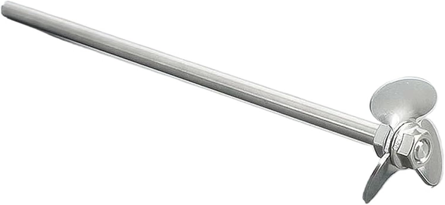 Laboratory Dispersion Paddle, Lab Stainless Steel Three-Blade Stirring Blade with Rod 40mm-120mm Diameter Multiple Sizes(80mm Blade with Rod)