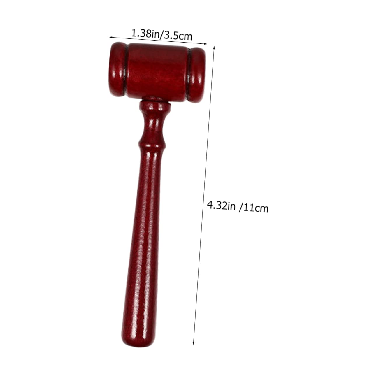 Veemoon Judge Hammer Wooden Courtroom Gavel Tool Small Judge Hammer Easy to Use Multi-Functional Toy for Boys Girls