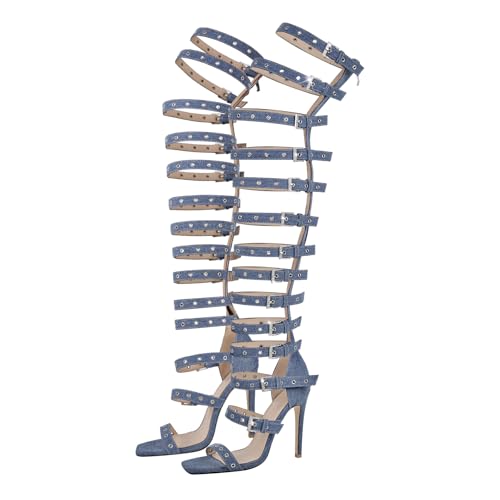 richealnini Women's Sexy Stilettos High Heel Sandals Party Dress