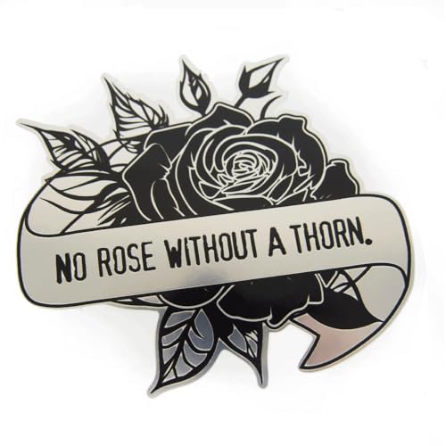 マニアックコレクション(maniac collection)(マットミラー)薔薇ことわざステッカー大 10cm 1枚 ヘルメット ローズ バラ ばら 花 植物 シール ROSE 屋内 ウォール ステッカー デカール 車 オートバイ スーツケース キャリーケ