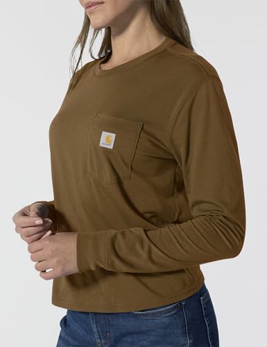 Carhartt Women's Tencel Fiber Series Loose Fit Long-Sleeve Pocket T-Shirt2