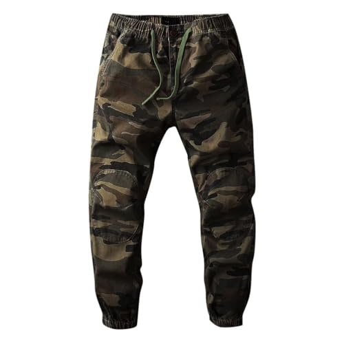 Minetom Pantalon De Jogging Homme Cargo Sport Pantalons De Survêtement Training avec Poches Pantalon De Travail Joggers Activewear Sweatpants B Camouflage 02 M