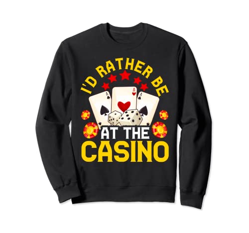 Divertido regalo de casino para hombres y mujeres Cool Gambler Gambling Lover Sudadera