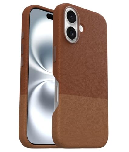 Image of OtterBox iPhone 16 Statement Series Cactus Leather for MagSafe - Sunlit Sienna Brown