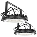 HYPERLITE high Bay led Shop Lights: 150W UFO led high Bay Light for barn Shop Garage Warehouse Factory Gym Lighting Industrial and Commercial UFO Lights