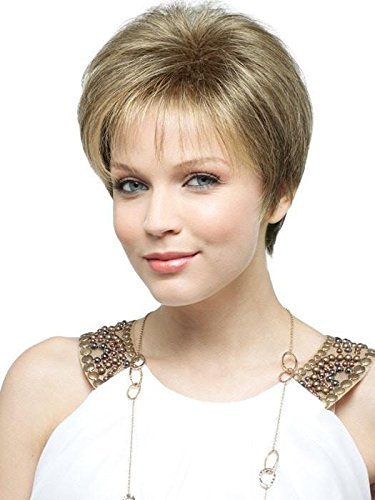 New Addition Top Piece Color Pure White - Noriko Wigs Women's Short Topper Smooth Layers Straight Crown Volume