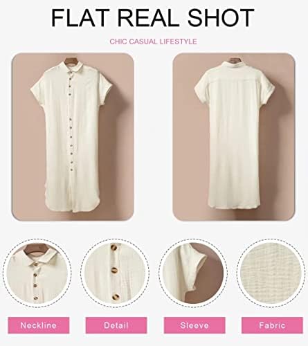Dokotoo Womens Casual Short Sleeve Side Split Button Down Long Kimonos Cardigans Swimsuit Cover Ups 4 Dokotoo Womens Casual Short Sleeve Side Split Button Down Long Kimonos Cardigans Swimsuit Cover Ups
