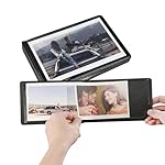 4x6 Small Photo Album Holds 29 Pictures,Horizontal Photo Slots, Portable Wallet Photo Book for Wedding,Anniversary, Baby, Family (Black) - Image 3