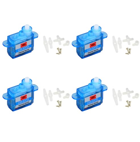 SazkJere 4Pcs Mini Super Light 3.7g GH-S37D Digital Servo 3.6V-4.8V for Control Aircraft Flight Direction RC Airplane Car Boat