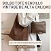 Imagen de Electri-HQ Bolso Gamuza Compartimento Pequeño-Grande Hombro Mujer Tipo Hobo Sobre Uni Holgado