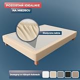 Wrappybag Pokrowiec na Stelaż 90 x 190 cm – Odnów i Unowocześnij Swój Stary Stelaż – Pokrowiec Jasny beż - 6 Dostępnych Rozmiarów