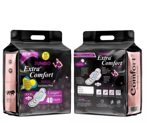 Deetto Extra Comfort XXXL 320 Mm Ultra Soft Thin Dry Cottony Sanitary Napkin Pad With Wing For Women, Girl Jumbo pack of 40 Pads Sanitary Napkins (B0BTP3779S) Amazon Price History, Amazon Price Tracker