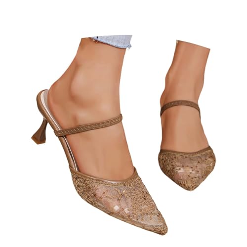 Sandales à talons slingback à bout ouvert et chaussures confortables