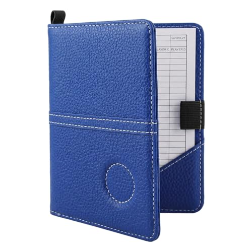 AHRLIC Leather Golf Scorecard Holder Set, Waterproof Golf Ca