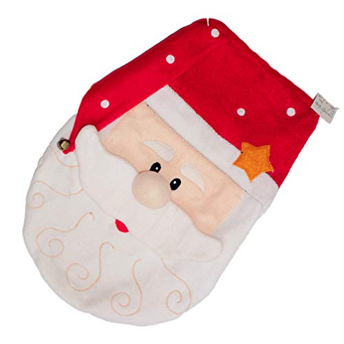 LIOOBO 1 stück Weihnachten weihnachtsmann toilettensitzbezug weiche toilettenmatte toilettendeckel Abdeckung für Hotel zu Hause weihnachtsschmuck Weihnachten – Bild 3