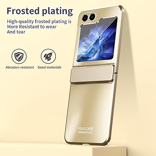 Coque compatible Samsung Galaxy Z Flip 6 protection intégrale or