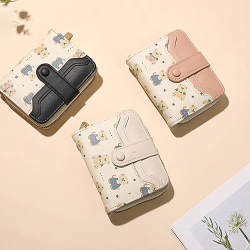 Short Printed Wallets Multi-card Slots for ID Storage Zipper Coin Purses Small and Portable Daily Commuting4