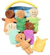 Constructive Playthings CP-039 Expression Babies Plush Dolls, Super Soft Baby Dolls Set, 6 Piece ...