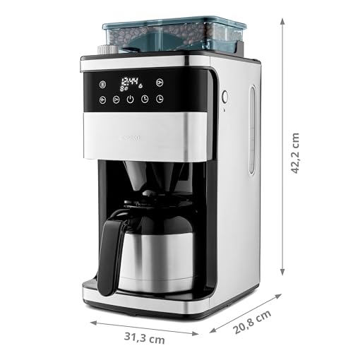 Dampf aufsteigend. - Detailansicht von MEDION Kaffeemaschine Mahlwerk Test – Dealfoxx.de