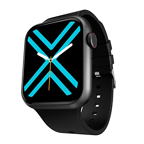 Image of Fire-Boltt Ring 1.91 inch Bluetooth Calling Smartwatch Largest Full Touch Display & Full Metal Body, AI Voice, Over 100 Sports Modes, SpO2, Heart Rate Tracking (Black)