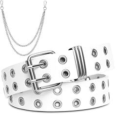 White Double Grommet(with Silver Chain)