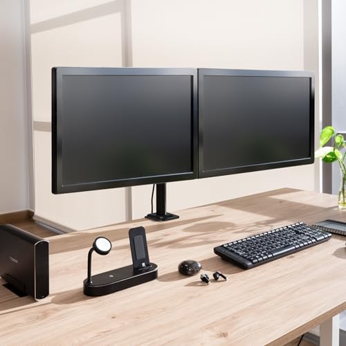 Tooq DB1802TN-B - Supporto Da Tavolo Per 2 Schermi 17"-27", Nero - 4
