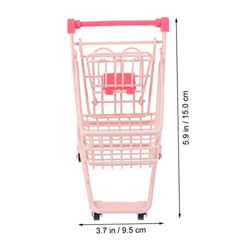 Totority 2 Peças Mini Carrinho De Compras Carrinho De Compras Mesa De Brinquedo Carrinho De Compras