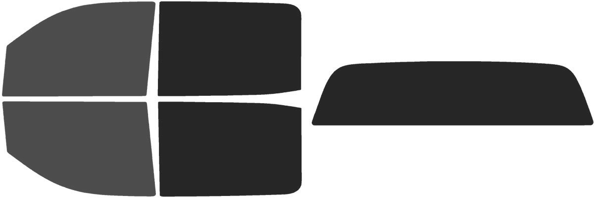 The Tint Effect Precut Window Tint Kit Compatible with Chevrolet Silverado 2500 3500 HD Crew Cab (2015-2019) (Full Truck 30% Front / 15% Rear Solid Rear) Automotive Film