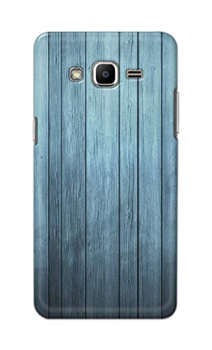 Image of Printed Hard Back Cover Case for Samsung Galaxy J2 2015 | Samsung Galaxy J2 2017 Back Cover (Wooden Blue) -1302