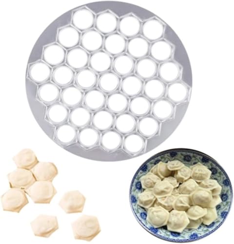 Silver Ravioli Dumpling Mold, Russian Pelmeni Maker,37 Holes Metal Ravioli Maker, Pelmeni Meat Dumplings Maker,Handmade Dumpling Cutter,Kitchen Utensils and Gadgets