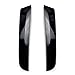 1 Pair Black Rear Window Side Spoiler Trim For Nissan Patrol Y62 2010-2018