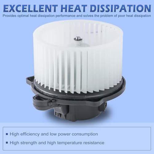 Image of AC Heater Blower Motor Assembly with Fan Cage 971132G000 97113-3K000 PM9247 Compatible with 03-11 Hyundai Accent / 06-10 Azera Sonata / 07-08 Entourage / 06-09 Tucson /Kia 06-10 Optima