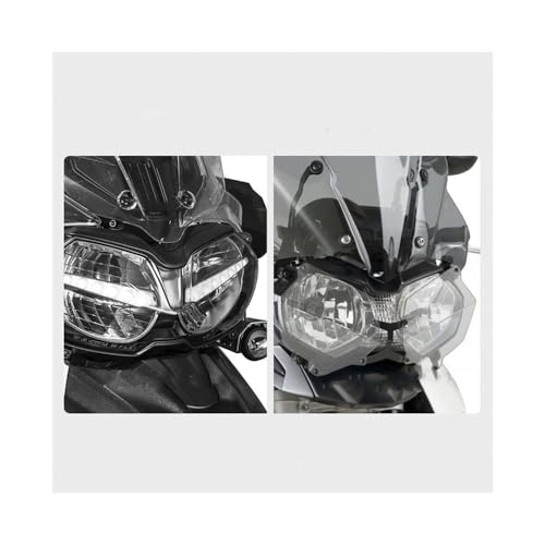 Grille protection phare moto pour éviter les casses sur Tiger - 5