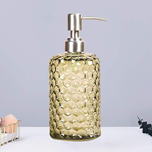 Garrafas dosadoras de sabonete de vidro TOPBATHY para shampoo, loção, detergente de pratos, gel líqu