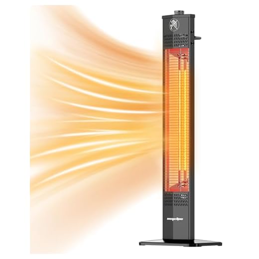 Best patio umbrella heater Encyclpo 1500W Infrared Patio Heater