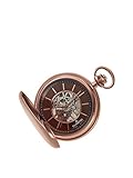  Dugena 4460977-1 Taschenuhr Savonette mit Kette Uhr Herrenuhr Analog braun