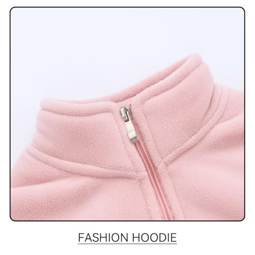 Unisex Boys Polar Fleece Full-Zip Jackets Girls Winter Sherpa Coats Kids Clothes3