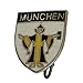 Produktbild Breiter Hutanstecker Hutabzeichen Hutschmuck Anstecker Münchner Kindl Emblem Weiß Trachtenpin Brosche