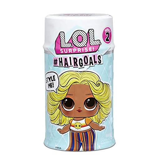 L.O.L. Surprise! Hairgoals. Surprise Puppe mit bürstbarem Haar und 15 Überraschungen. Lustiger Farbwechsel und modische Accessoires. Hairgoals Serie 2. Sammlerpuppen für Kinder ab 3 Jahren