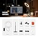 NEEWER 8 Tisch Ringlicht 18W Stark Leistung mit Ständer & Handyhalter, Circle Selfie Ring Licht kompatibel mit iPhone Streaming Vlog, Videokonferenz Videolicht Set für Laptop Computer Zoom Call, RH8B