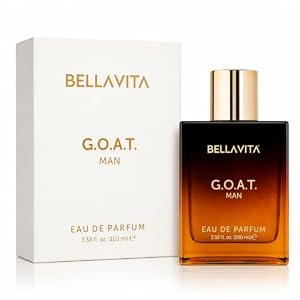 Bellavita Luxury G.O.A.T. Eau de Parfum | Citrus, Woody Scent profile with Bergamot, Lavender, and Pepper Top notes | 100 ml | Perfume for Men | Best gift for Valentine’s Day