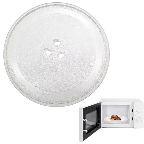 Plato para Microondas,Plato Microondas Universal,Plato Microondas Universal 245 mm de Diámetro,Plato Giratorio para Microondas,Adecuado para la mayoría de los modelos de microondas