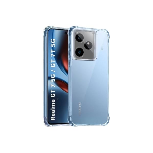 Image of Compatible for [ Realme GT 7T ] Bumper Back Case Cover for [ Realme GT 7T ] - Transparent