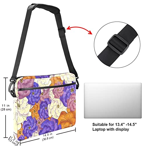 Funda bandolera para portátil de 14.5 pulgadas con acabados de alta resistencia 5