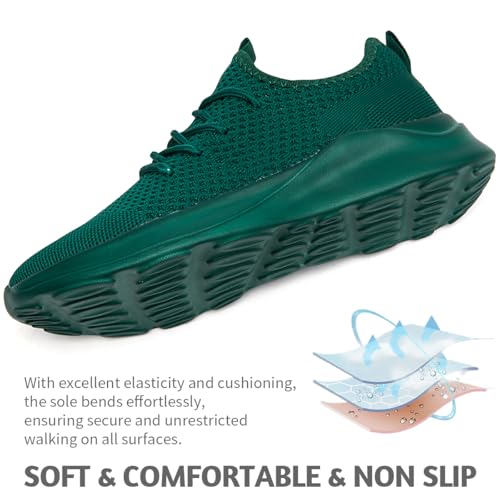 Image of Men's Running Walking Shoes Sneakers Tennis Fitness Athletic Shoes Non Slip On Sports Casual Workout Shoe Lightweight Comfortable Gym Fashion Breathable Mesh Trainer